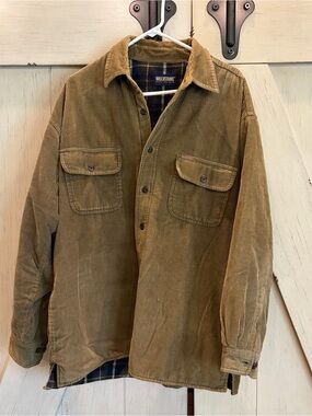 Wolverine Corduroy Field Jacket in Brown Size Large